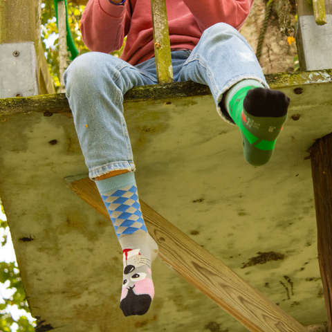 Chaussettes fantaisie SOURIS BAMBINS Coton bio 2