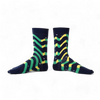 Chaussettes fantaisie SUR LA MÊME LONGUEUR D’ONDES Coton bio 1