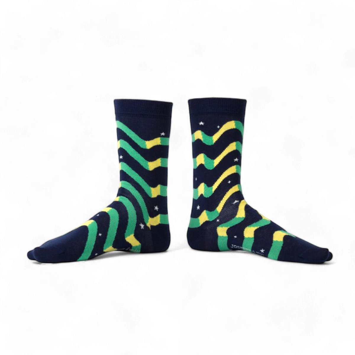 Chaussettes fantaisie SUR LA MÊME LONGUEUR D’ONDES Coton bio 1