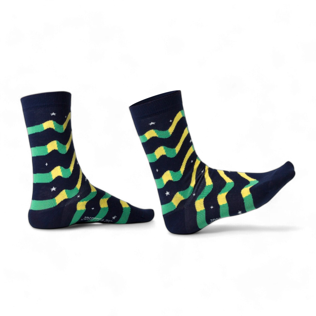 Chaussettes fantaisie SUR LA MÊME LONGUEUR D’ONDES Coton bio 2