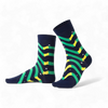 Chaussettes fantaisie SUR LA MÊME LONGUEUR D’ONDES Coton bio 6