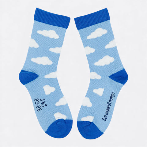 Chaussettes fantaisie SUR UN PETIT NUAGE BAMBINS Coton bio 3