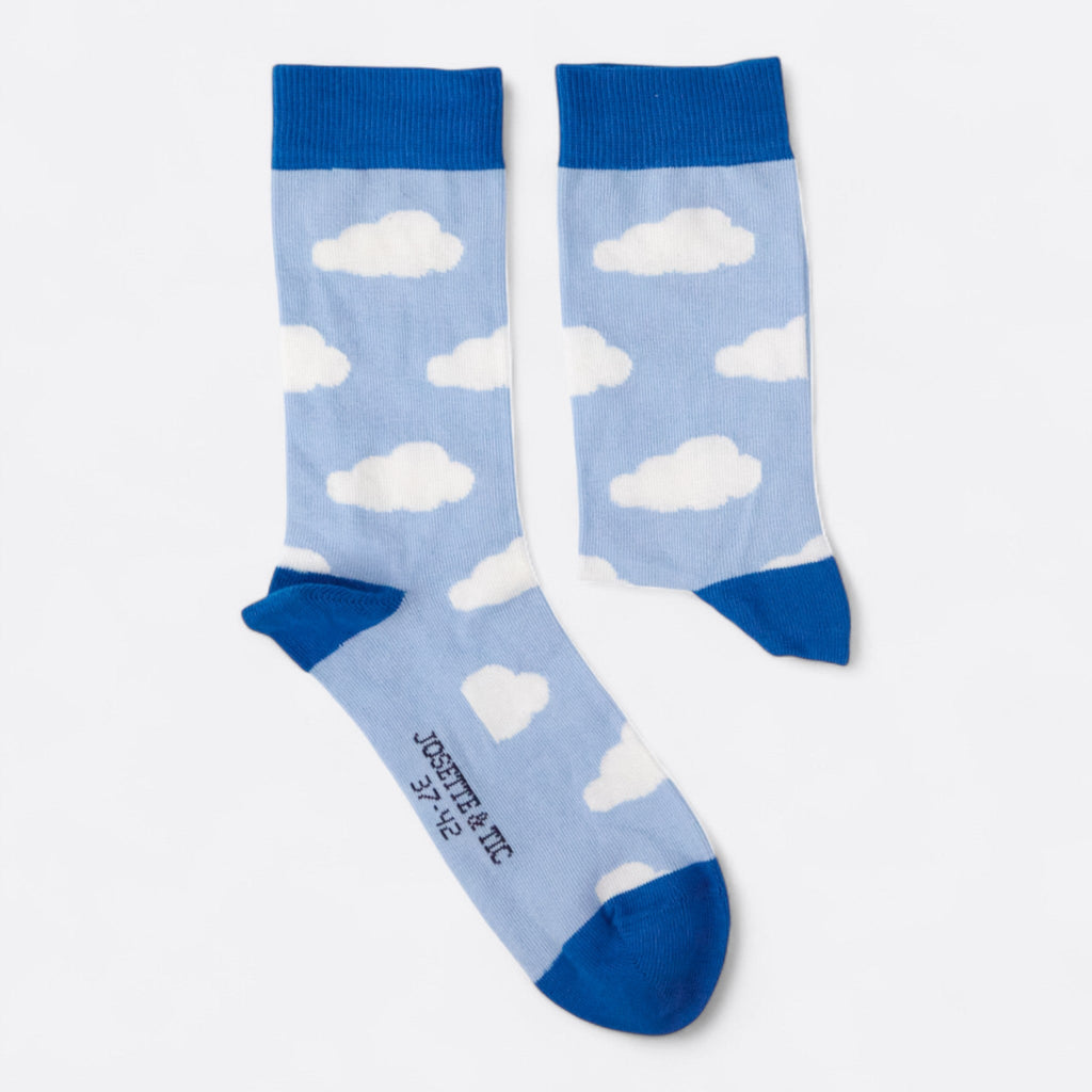 Chaussettes fantaisie SUR UN PETIT NUAGE Coton bio 2