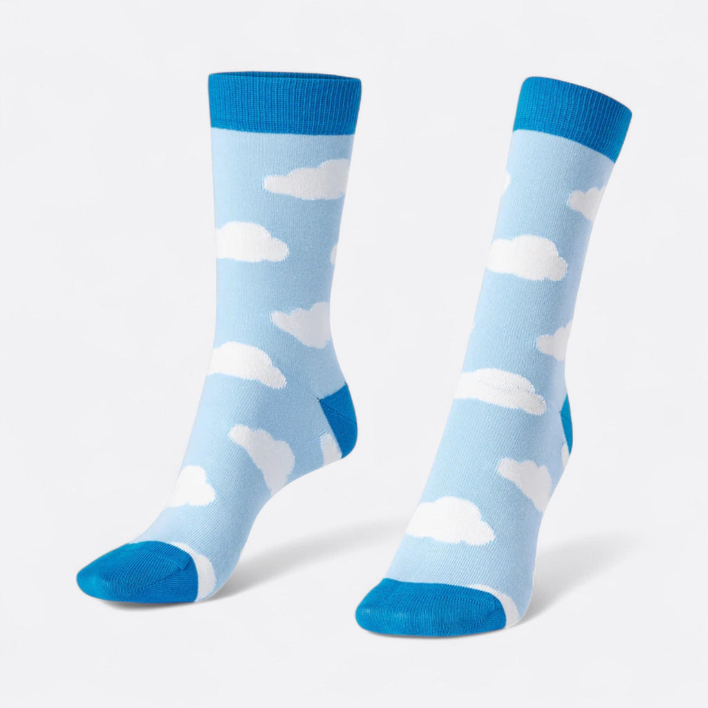 Chaussettes fantaisie SUR UN PETIT NUAGE Coton bio 1