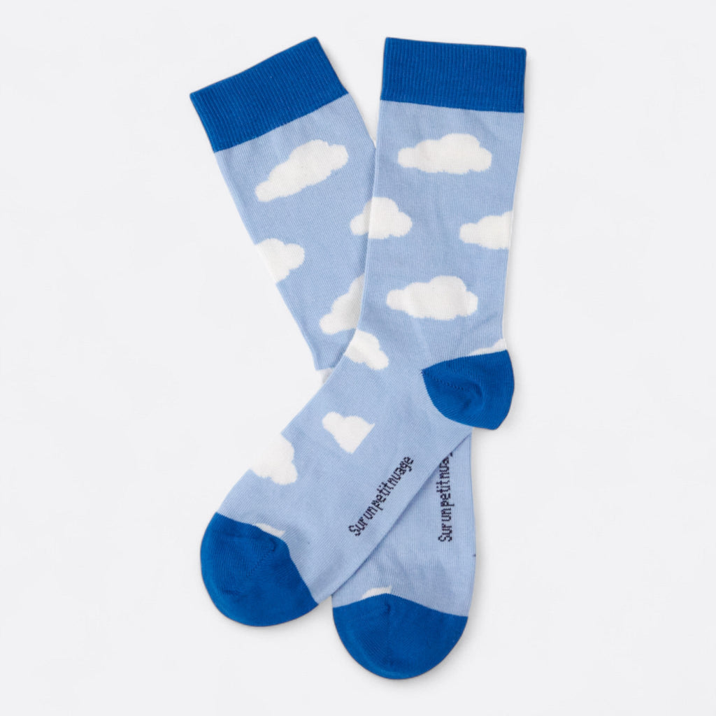 Chaussettes fantaisie SUR UN PETIT NUAGE Coton bio 1