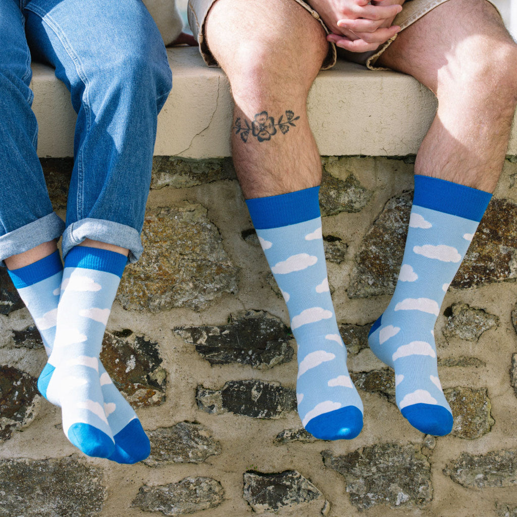 Chaussettes fantaisie SUR UN PETIT NUAGE Coton bio 1
