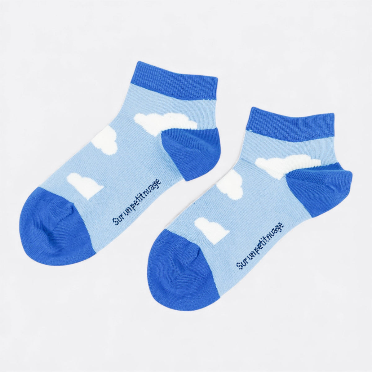 Chaussettes fantaisie SUR UN PETIT NUAGE COURTES Coton bio 3