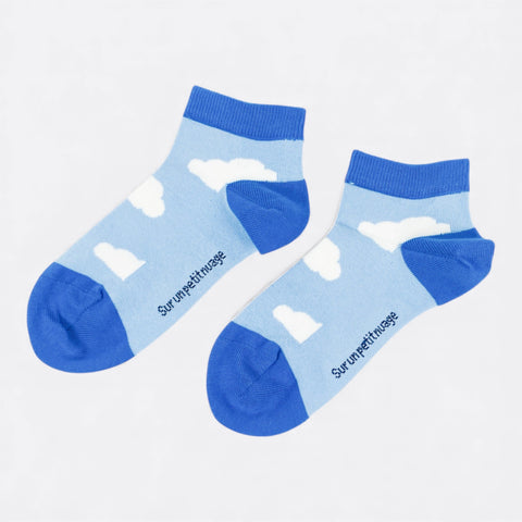 Chaussettes fantaisie SUR UN PETIT NUAGE COURTES Coton bio 4