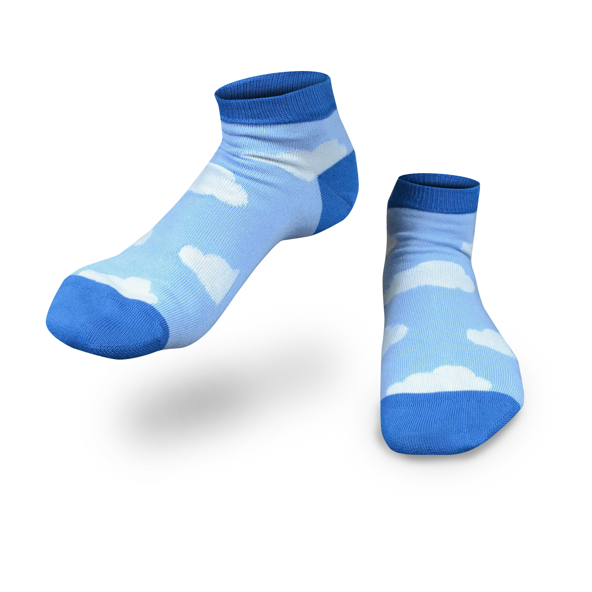 Chaussettes fantaisie SUR UN PETIT NUAGE COURTES Coton bio 1