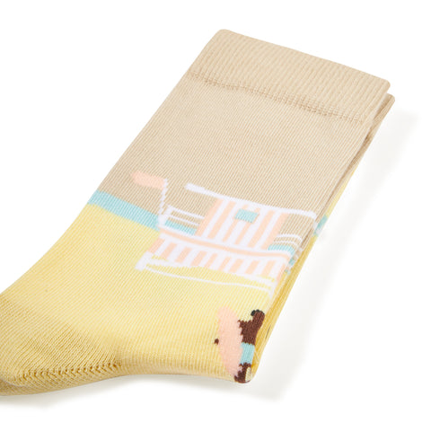 Chaussettes fantaisie SURVEILLANTS DE PLAGE Coton bio 4