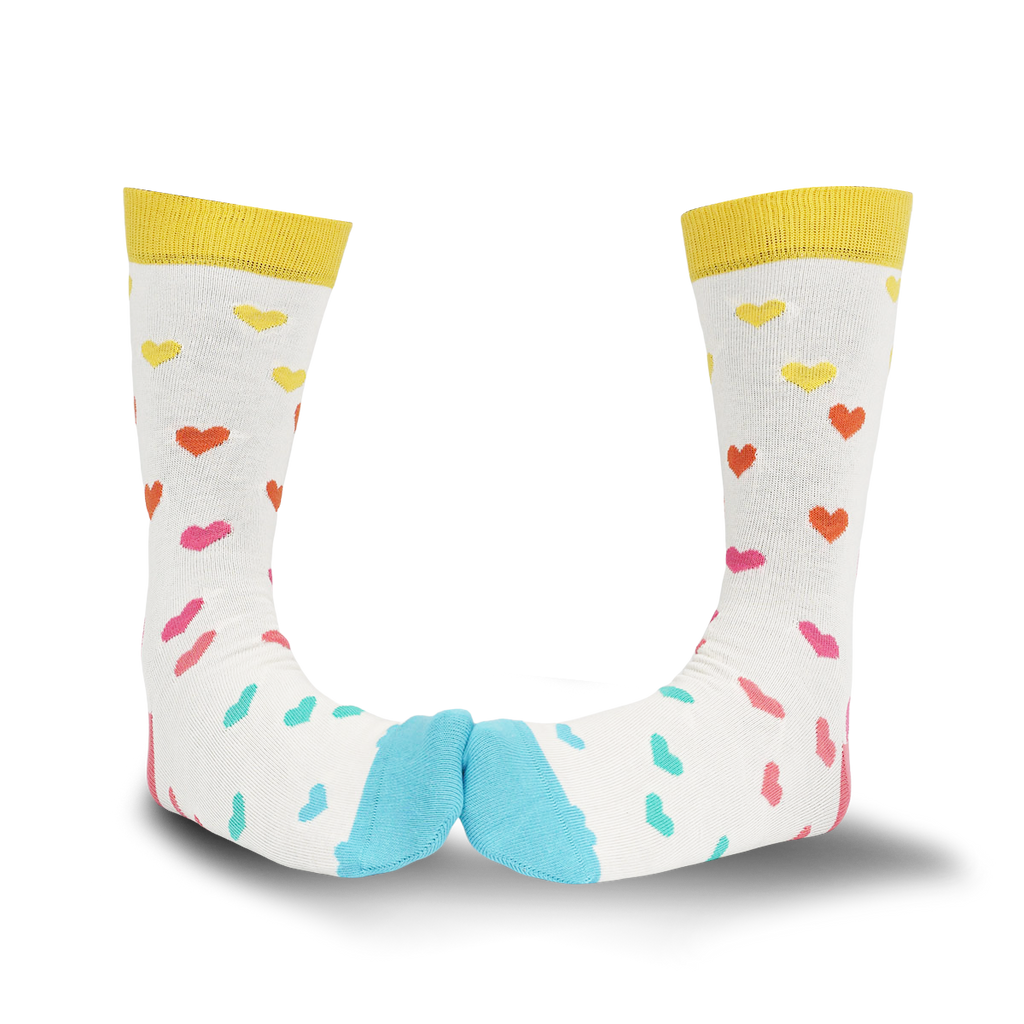 Chaussettes fantaisie TAKE A WALK ON THE LOVE SIDE Coton bio 1