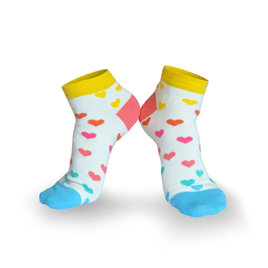 Chaussettes fantaisie TAKE A WALK ON THE LOVE SIDE COURTES Coton bio 1