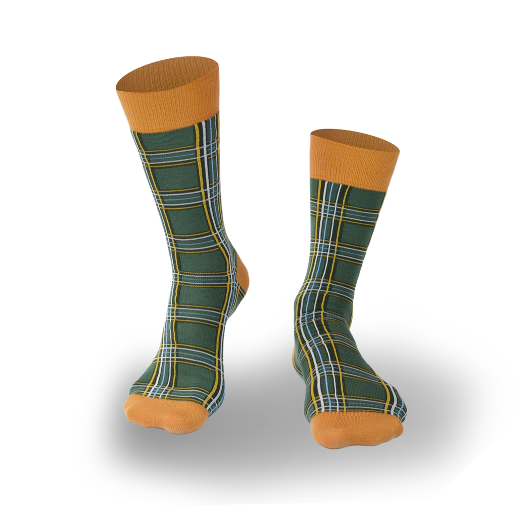 Chaussettes fantaisie TARTAN ET JANE Coton bio 1