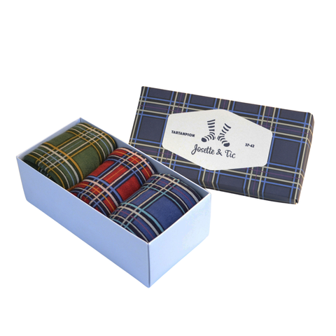 Chaussettes fantaisie Tartanpion Coton bio 1