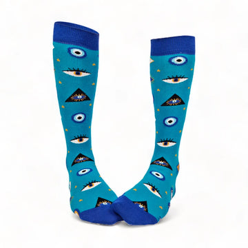Chaussettes fantaisie T’AS L’OEIL HAUTES Coton bio 1