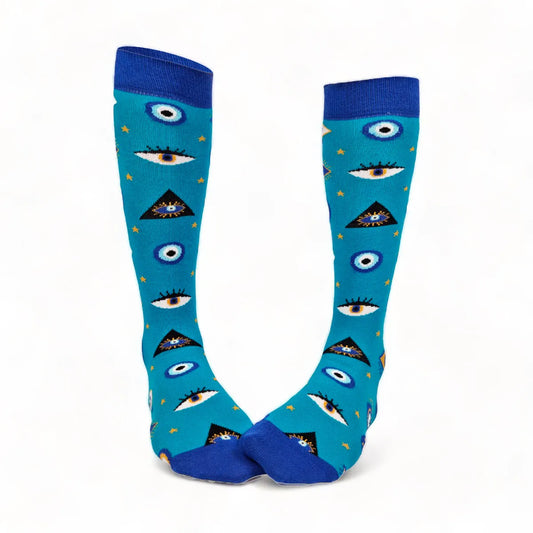 Chaussettes fantaisie T’AS L’OEIL HAUTES Coton bio 1