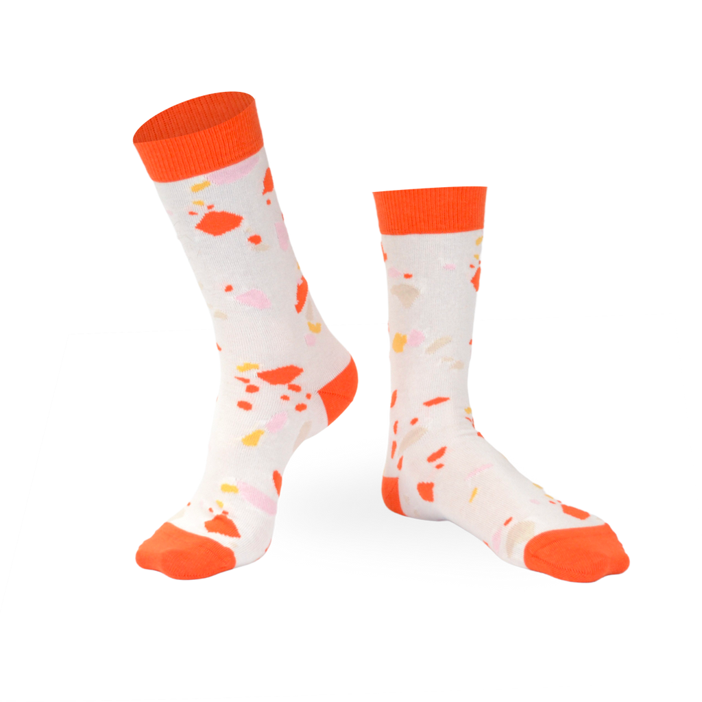 Chaussettes fantaisie TERRAZZORANGE Coton bio 1