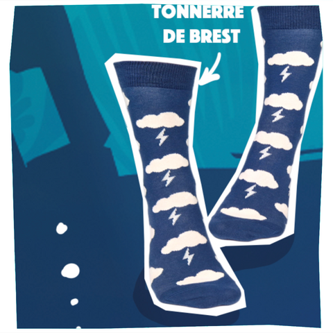 Chaussettes fantaisie TONNERRE DE BREST Coton bio 2