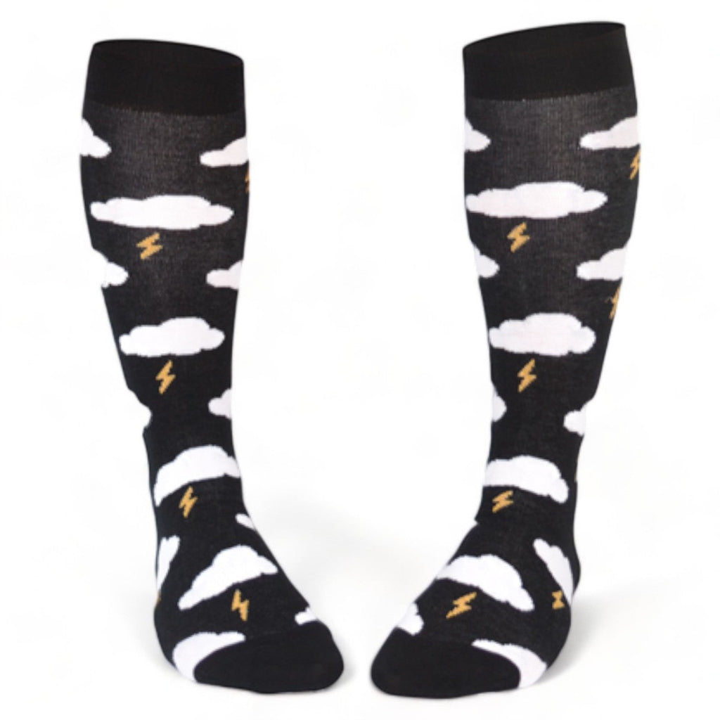 Chaussettes fantaisie TONNERRE DE ZEUS HAUTES Coton bio 1