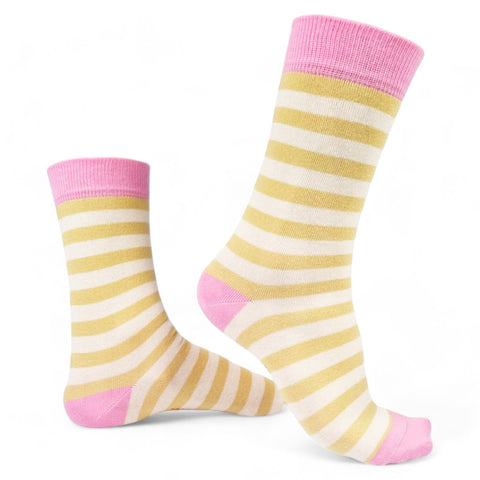 Chaussettes fantaisie TRANCHES DE CITRON Coton bio 3