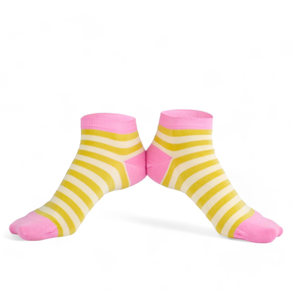Chaussettes fantaisie TRANCHES DE CITRON COURTES Coton bio 3