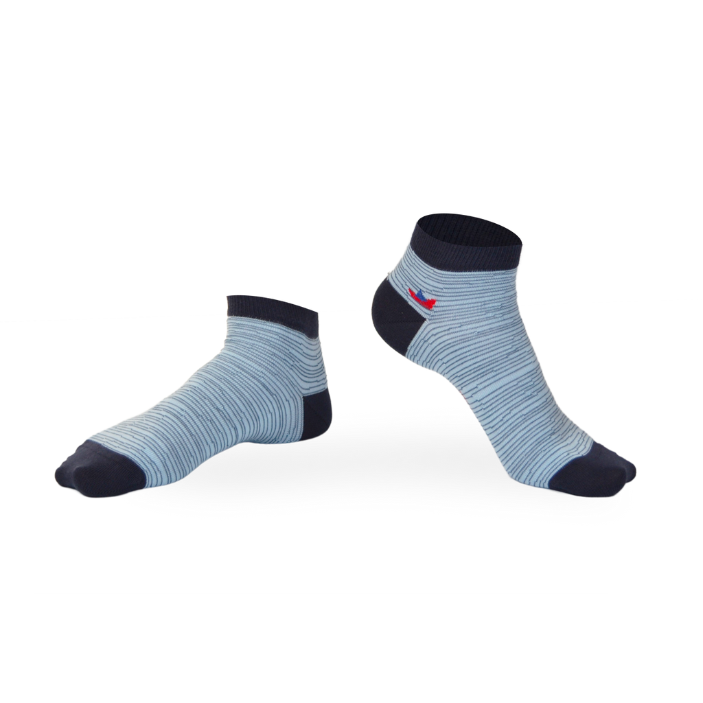 Chaussettes fantaisie TRES LOIN DU BORD courtes Coton bio 1