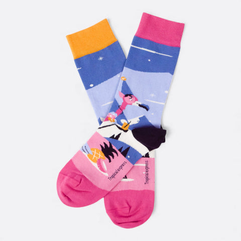 Chaussettes fantaisie TROPICAL EXPRESS Coton bio 1
