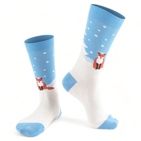 Chaussettes fantaisie UN FROID DE RENARD Coton bio 1