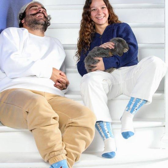 Chaussettes fantaisie UN FROID DE RENARD Coton bio 3