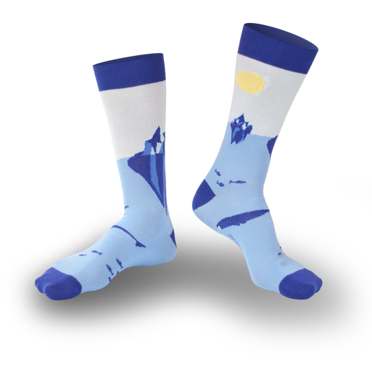 Chaussettes fantaisie UN OU DEUX GLAÇONS Coton bio 1