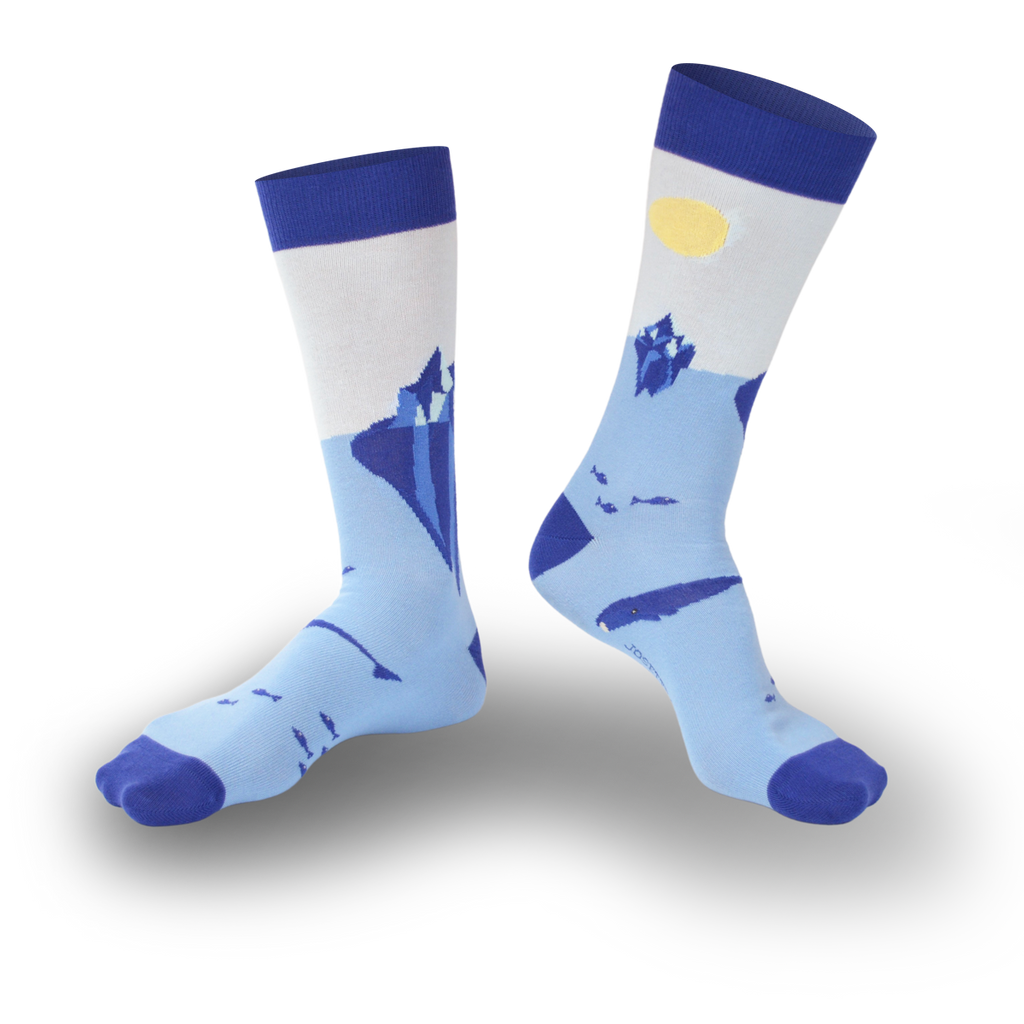 Chaussettes fantaisie UN OU DEUX GLAÇONS Coton bio 1