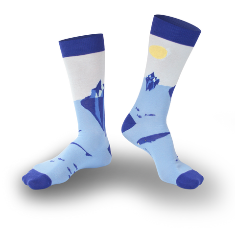 Chaussettes fantaisie UN OU DEUX GLAÇONS Coton bio 1
