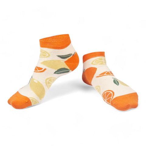 Chaussettes fantaisie UNE TRANCHE D’HIVER COURTES Coton bio 1
