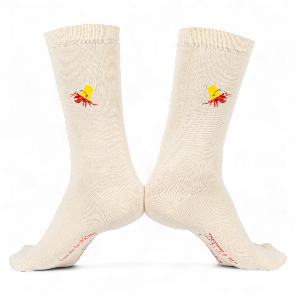 Chaussettes fantaisie UNE VIE DE CHATEAU Coton bio 1