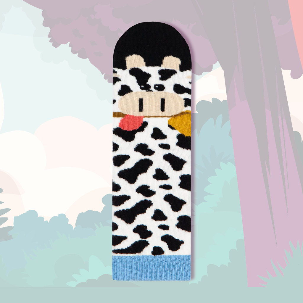 Chaussettes fantaisie VACHE Coton bio 1