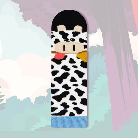Chaussettes fantaisie VACHE Coton bio 1