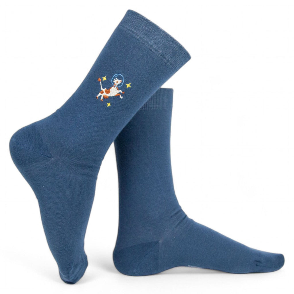 Chaussettes fantaisie VACHEMENT SPACIEUX Coton bio 1