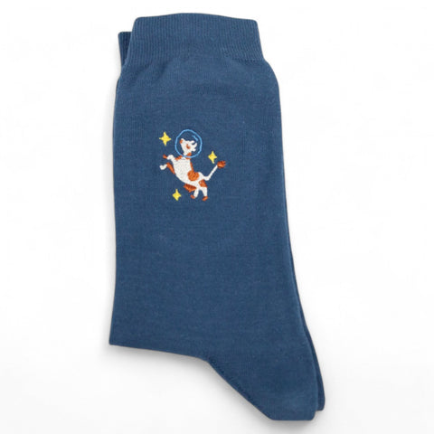 Chaussettes fantaisie VACHEMENT SPACIEUX Coton bio 4