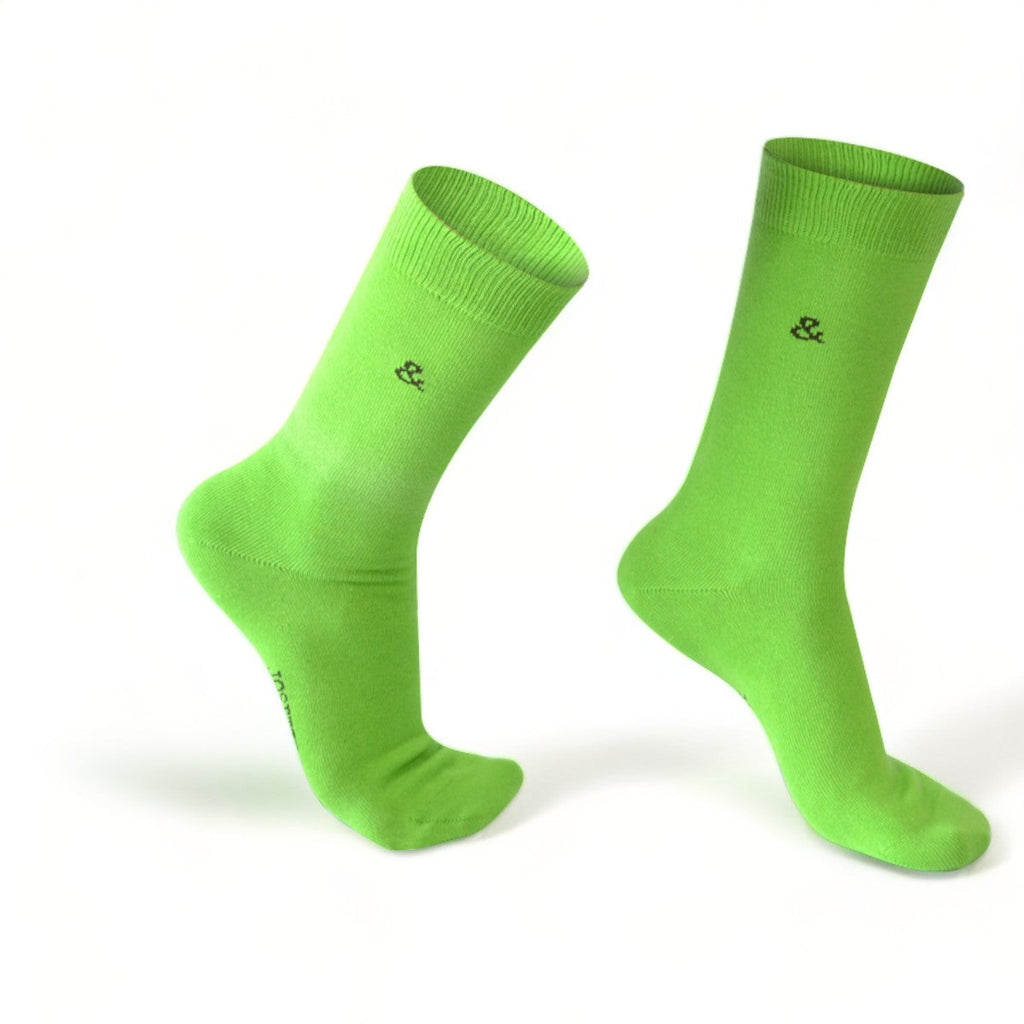 Chaussettes fantaisie VERT A PIED Coton bio 1