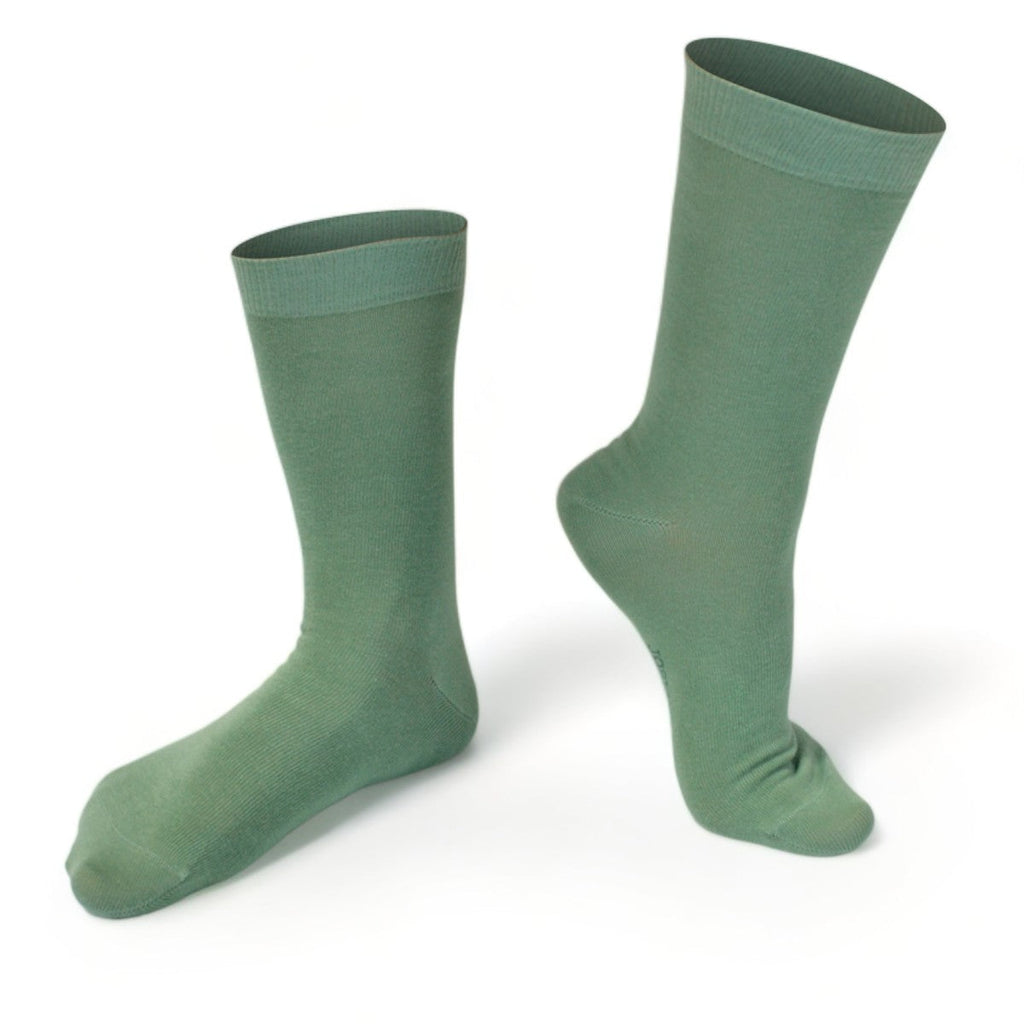 Chaussettes fantaisie VERT GLACÉ Coton bio 1