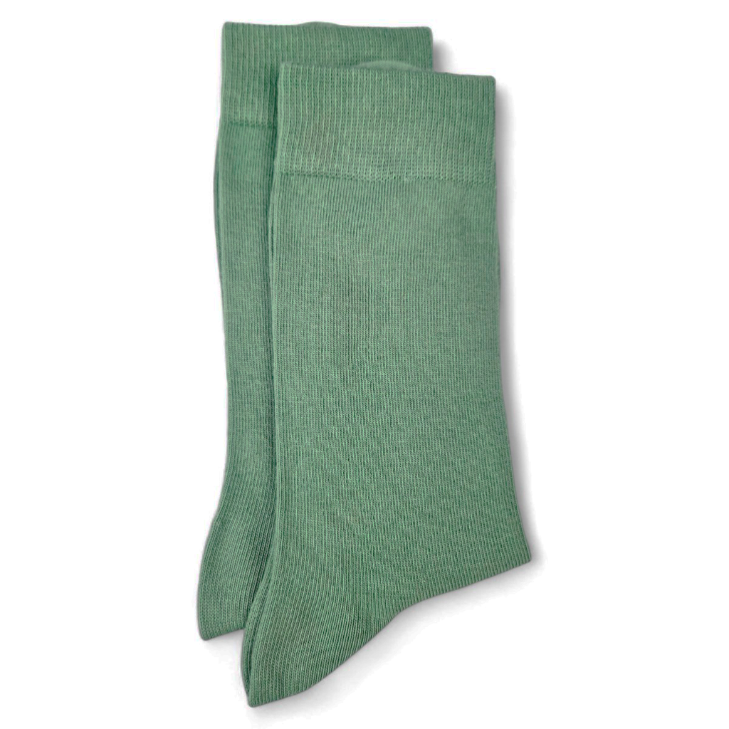 Chaussettes fantaisie VERT GLACÉ Coton bio 2