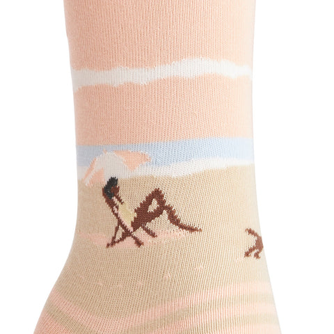 Chaussettes fantaisie VIENS VOIR LE SUNSET Coton bio 2