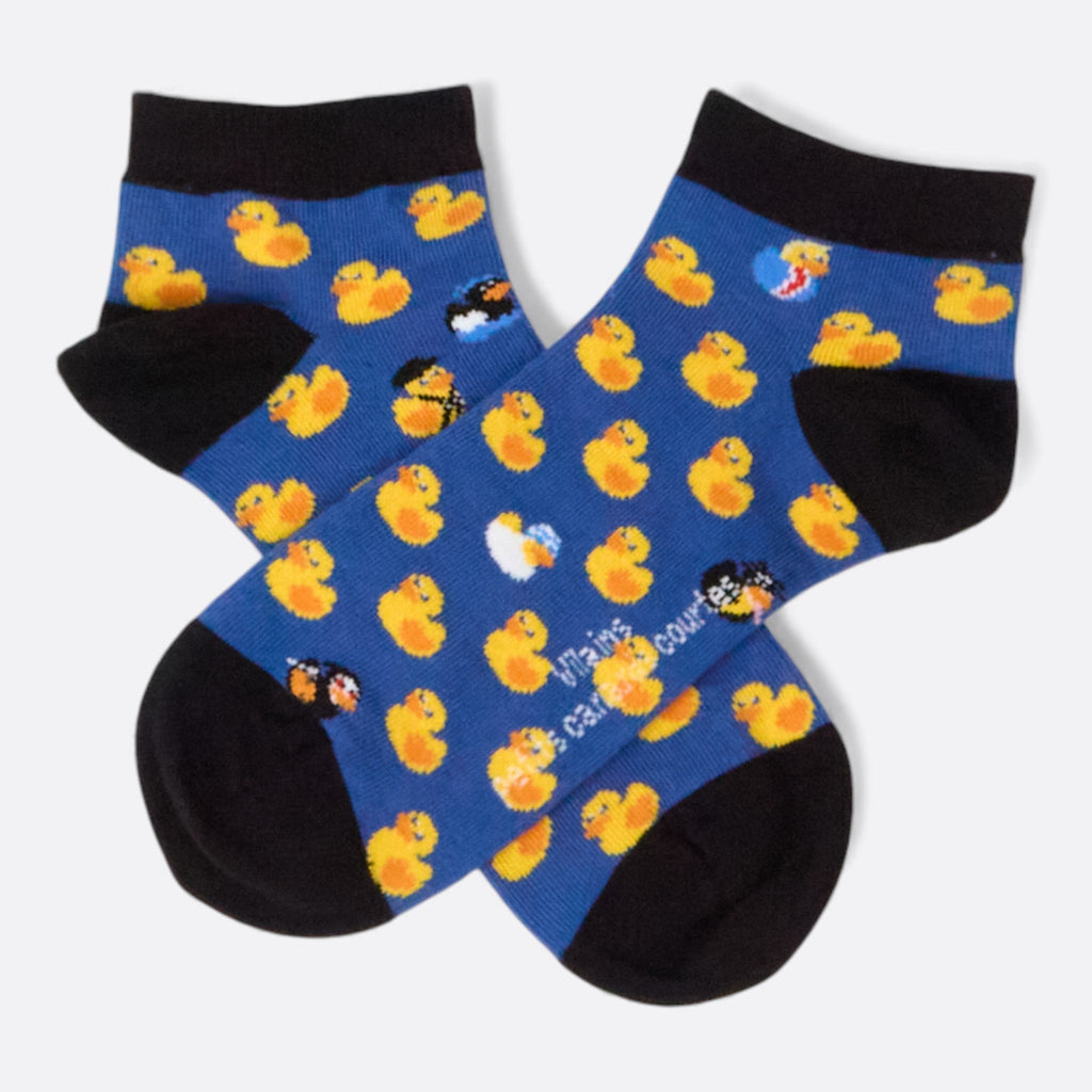 Chaussettes fantaisie VILAINS PETITS CANARDS COURTES Coton bio 2