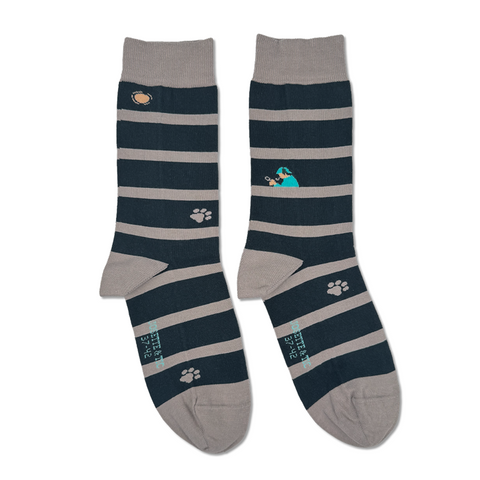 chaussettes fantaisie coton bio josette & tic le chien des basketville packshot