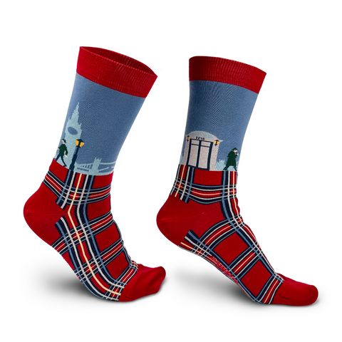 chaussettes fantaisie coton bio josette & tic london calling ghost