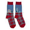 chaussettes fantaisie coton bio josette & tic london calling packshot
