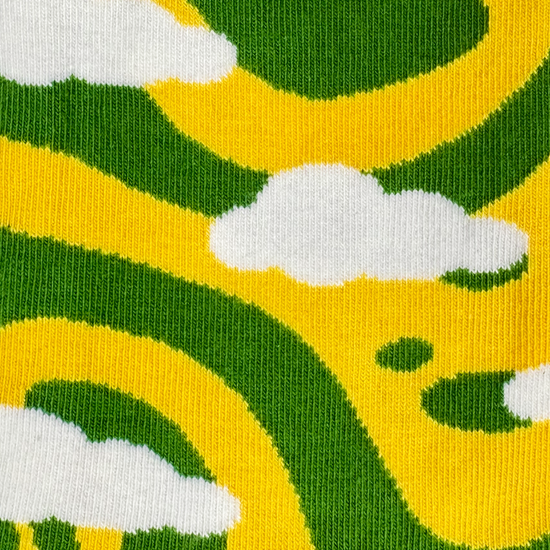 chaussettes fantaisie coton bio josette & tic t'as le look coco détail maille