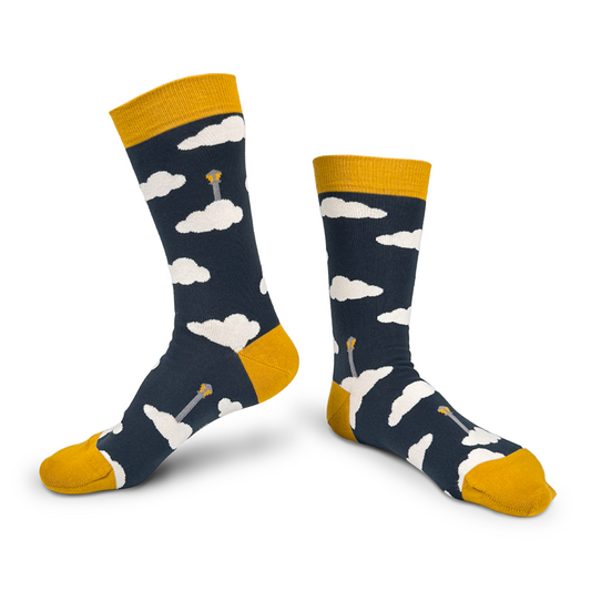 chaussettes fantaisie coton bio josette & tic what the fog ghost