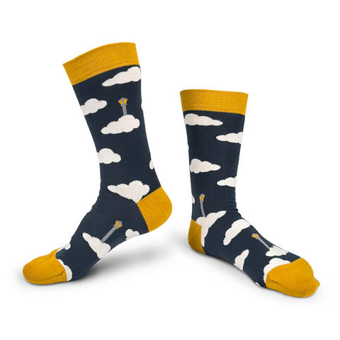 chaussettes fantaisie coton bio josette & tic what the fog ghost