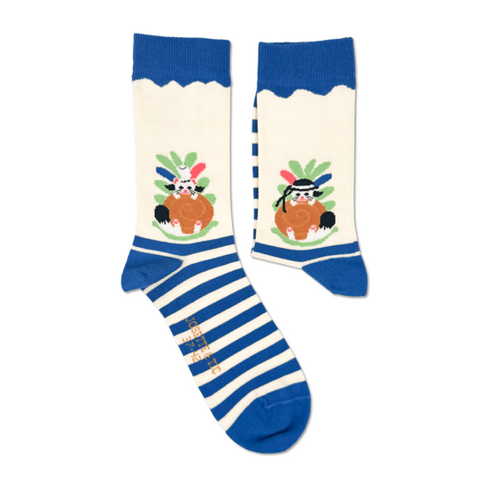 pas d'bol chaussettes fantaisie coton bio josette & tic packshot